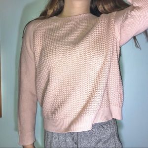 Basic Rose Textured Sweater